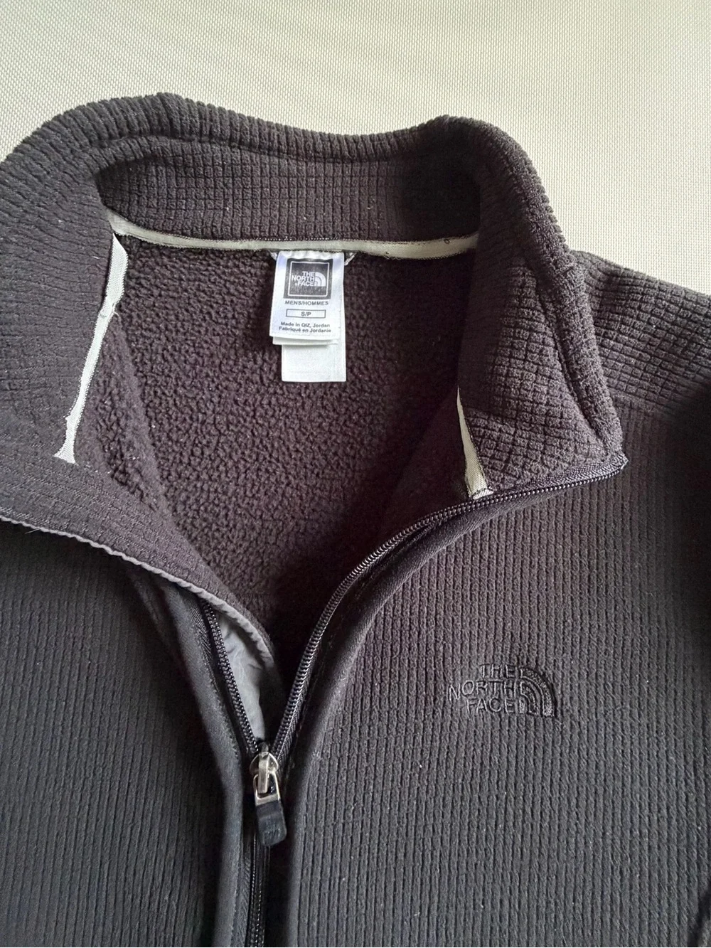 The North Face Black Grid-Textured Zip Jacket